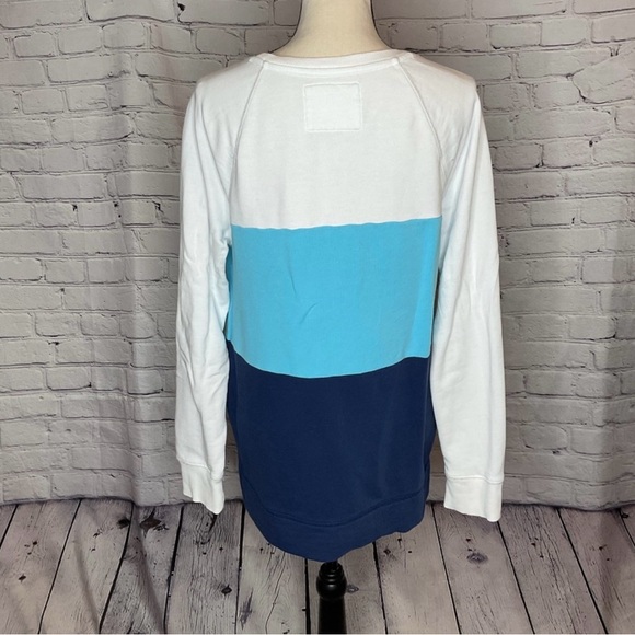 Lilly Pulitzer Luxletic Beach Comber Pullover Low Tide Navy Color Block Medium - Picture 8 of 16